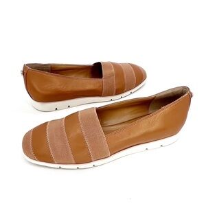 Donald J Pliner “May” Slip-On Sneakers Rose Gold Leather Women’s Size 10 EUC